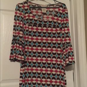 Multi colored printed dress